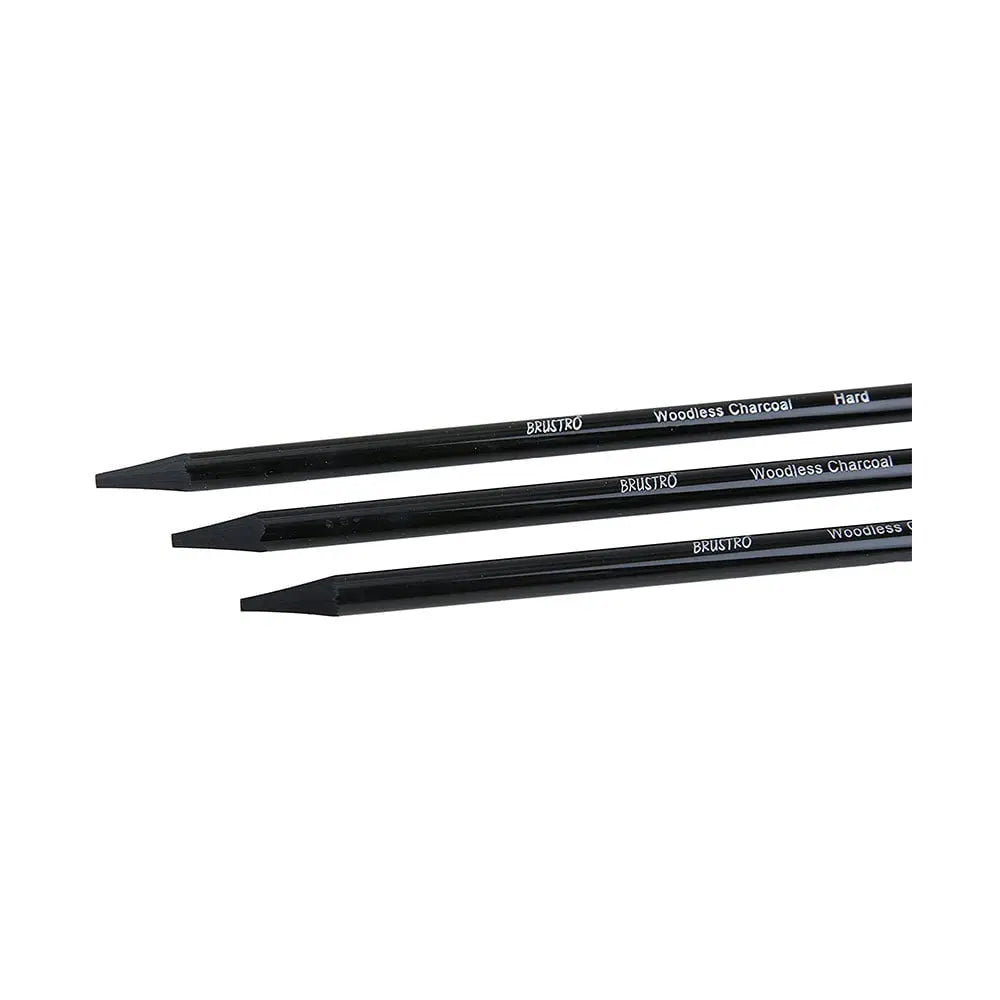 Brustro Woodless Charcoal Pencils Set Of 6 Brustro